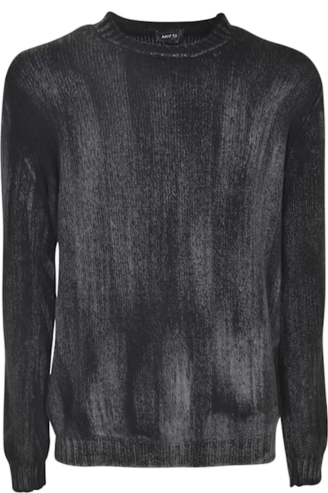 Avant Toi Sweaters for Men Avant Toi Round Neck Ribbed Sweater