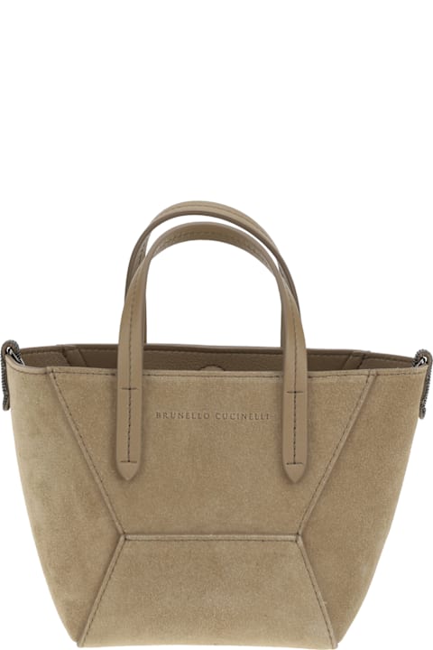 Brunello Cucinelli Bags for Women Brunello Cucinelli Suede Shoulder Bag