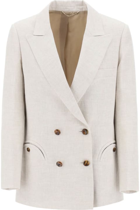 Blazé Milano Coats & Jackets for Women Blazé Milano Everyday Mid-day Sun Double-breasted Blazer