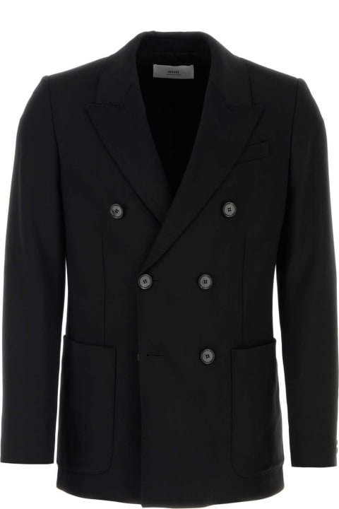 Ami Alexandre Mattiussi Coats & Jackets for Men Ami Alexandre Mattiussi Black Viscose Blend Blazer
