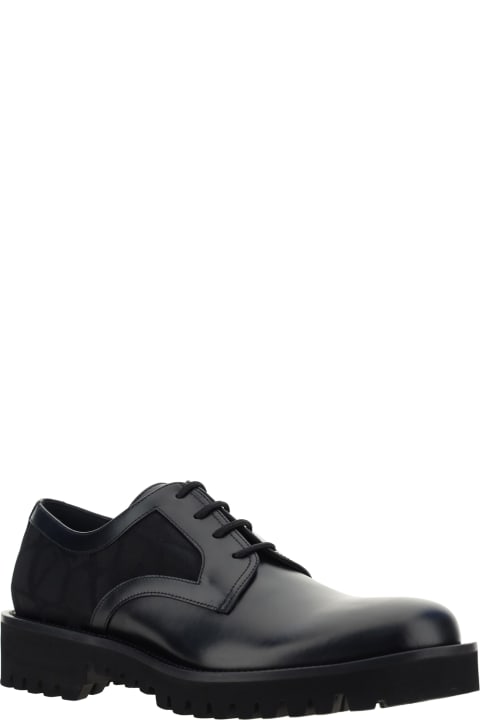 Loafers & Boat Shoes for Men Valentino Garavani Black Derbies Shoes