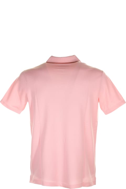 Paul&Shark Topwear for Men Paul&Shark Pink Short-sleeved Polo Shirt With Logo
