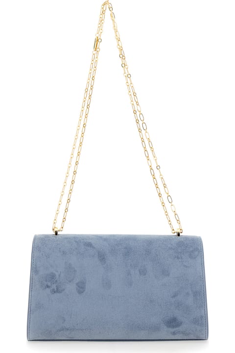 Savette for Men Savette Chain Symmetry Pochette In Suede