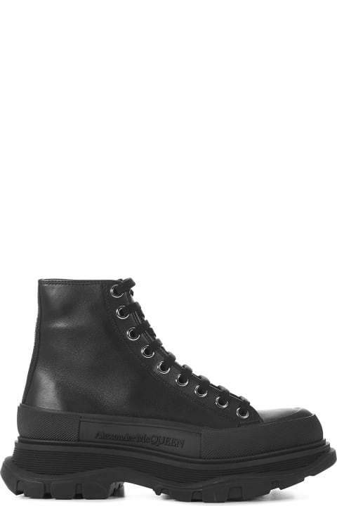 Alexander McQueen Boxer Dog Calf Boots | italist