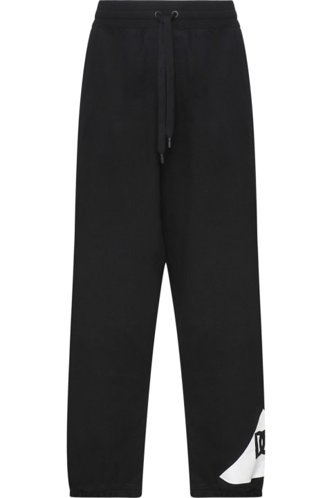 Pants for Men Dolce & Gabbana Cotton Sports Trousers With Logo