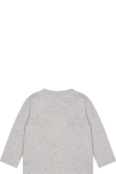 Homeware Stella McCartney Kids Black T-shirt For Baby Boy With Logo And Print