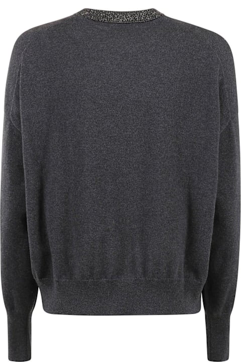 Brunello Cucinelli Sweaters for Women Brunello Cucinelli Monili-chain Detailed Knitted Jumper