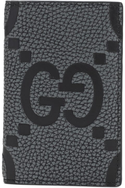 Gucci Wallets for Men Gucci Grey Leather Card Holder