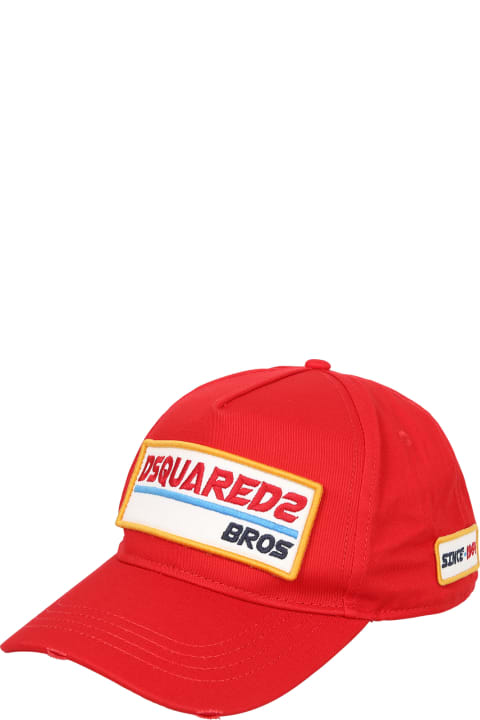 Dsquared2 Hats for Men Dsquared2 Cappello Baseball Rosso/giallo