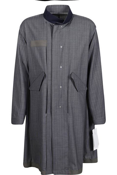 Sacai Suits for Men Sacai Oversized Buttoned Dress
