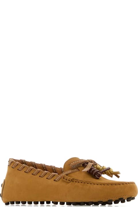 Tod's Camel Suede Loafers