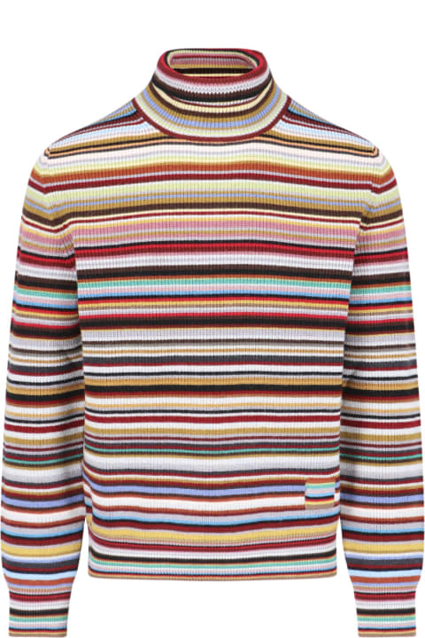 Paul Smith for Men Paul Smith Striped Wool Turtleneck Sweater