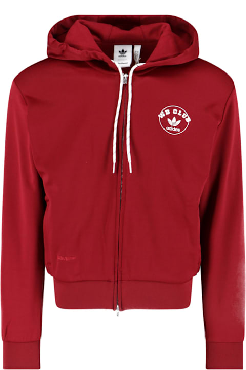 Adidas Originals by Wales Bonner for Men Adidas Originals by Wales Bonner Logo Zip Sweatshirt