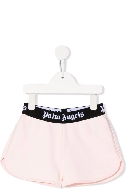 Palm Angels for Kids Palm Angels Kids Pink Sports Shorts With Logo Band