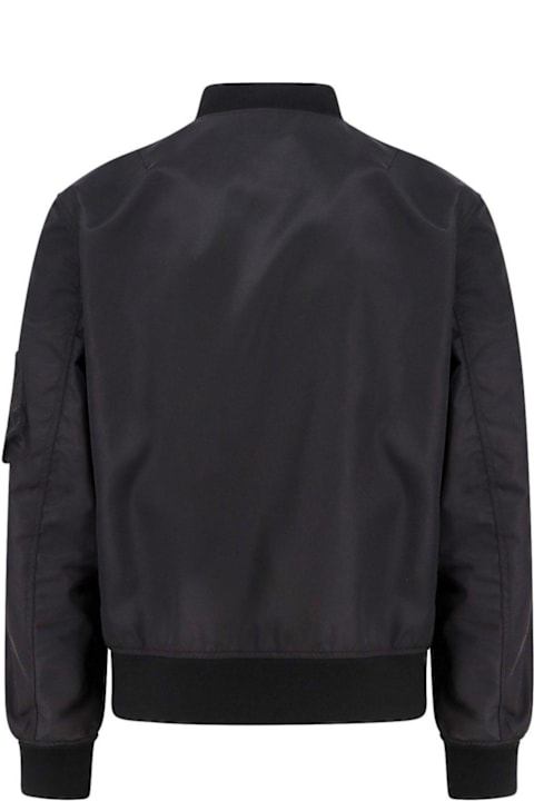 メンズ Valentinoのコート＆ジャケット Valentino Black Nylon Bomber Jacket
