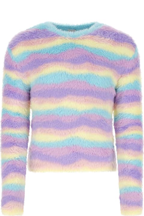 メンズ Loeweのニットウェア Loewe Multicolor Nylon Sweater