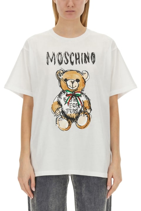 Moschino Topwear for Women Moschino Teddy Bear Print T-shirt