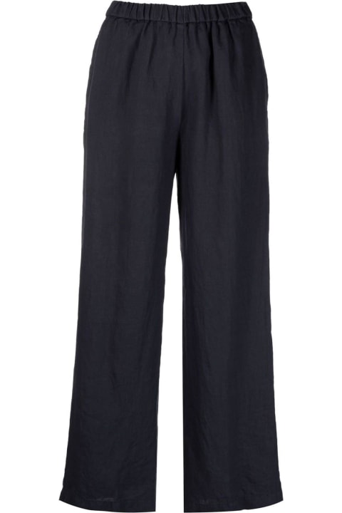 Aspesi Pants & Shorts for Women Aspesi Navy Blue High-waisted Trousers