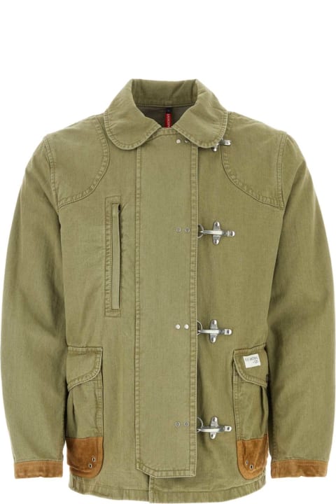 Fay Coats & Jackets for Men Fay Green Cotton Jacket
