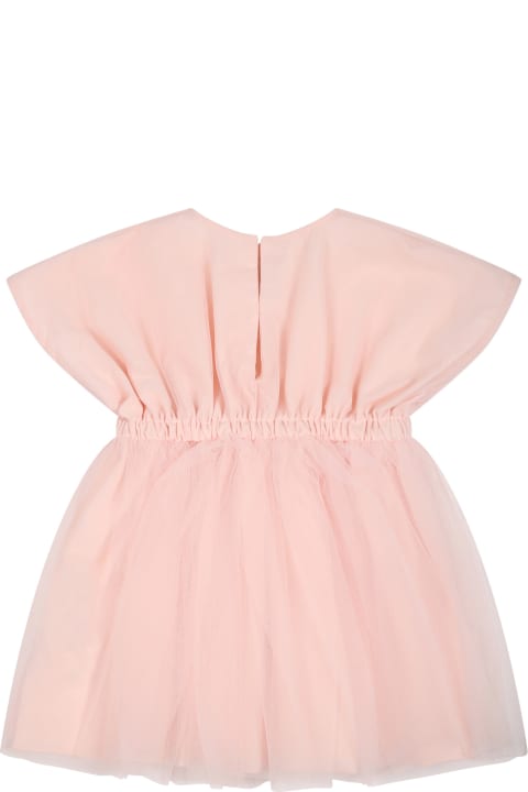 Fendi Clothing for Baby Boys Fendi Pink Dress For Baby Girl With Logo