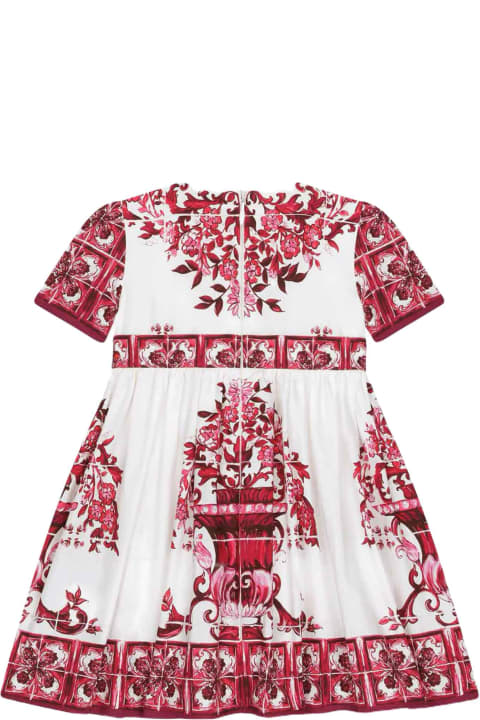 Dolce & Gabbanaのベビーガールズ Dolce & Gabbana White/red Dress Baby Girl