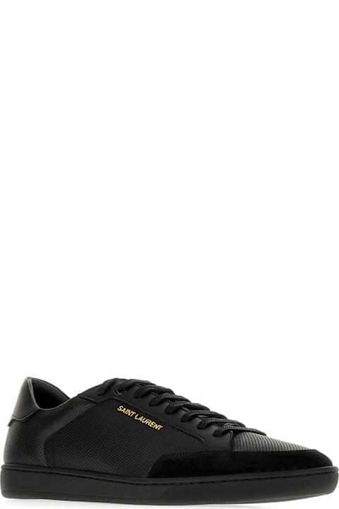 Saint Laurent Sneakers for Men Saint Laurent Black Leather Court Classic Sl/10 Sneakers