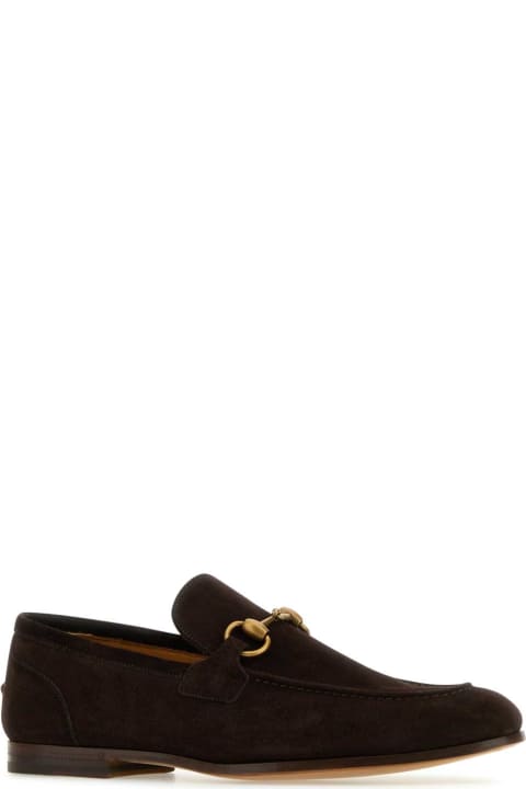 Loafers & Boat Shoes for Men Gucci Chocolate Suede Loafers