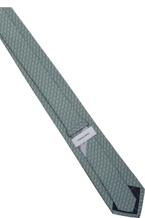 Ties for Men Ferragamo Salvatore Ferragamo Ties Green