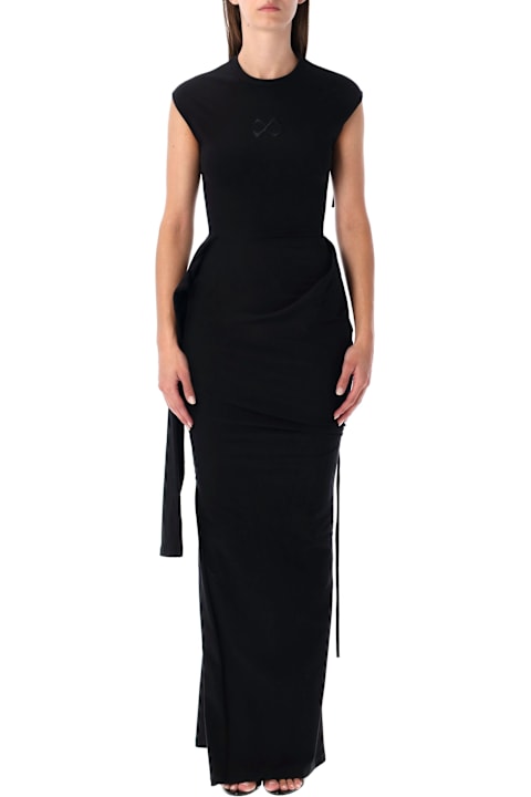 Ottolinger for Men Ottolinger Ottolinger Sleevy Black Organic Cotton Maxi Dress