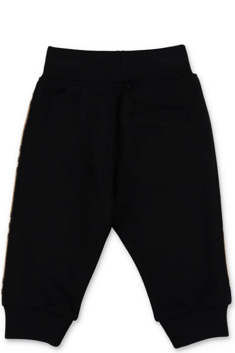 Check-panel Tapered Track Pants