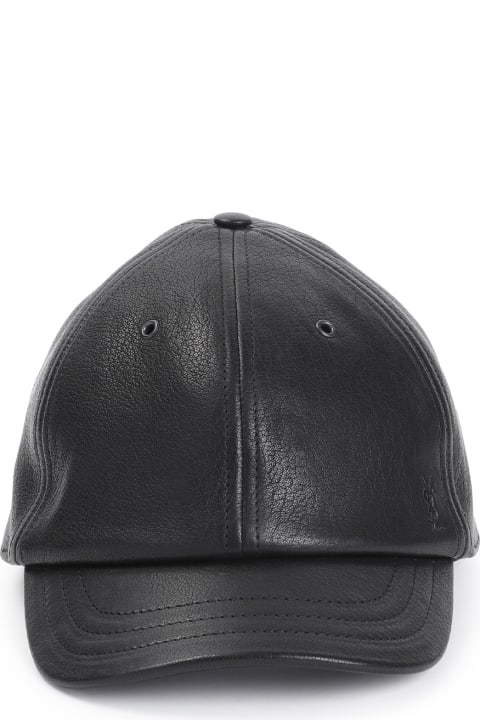 Saint Laurent Hats for Women Saint Laurent Leather Cap