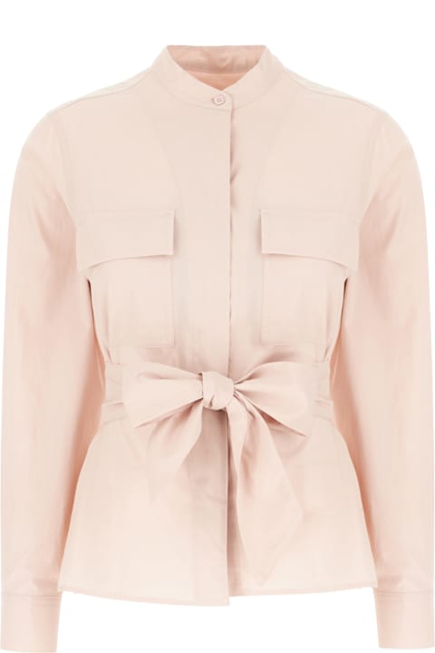 Weekend Max Mara for Women Weekend Max Mara Pastel Pink Poplin Blouse