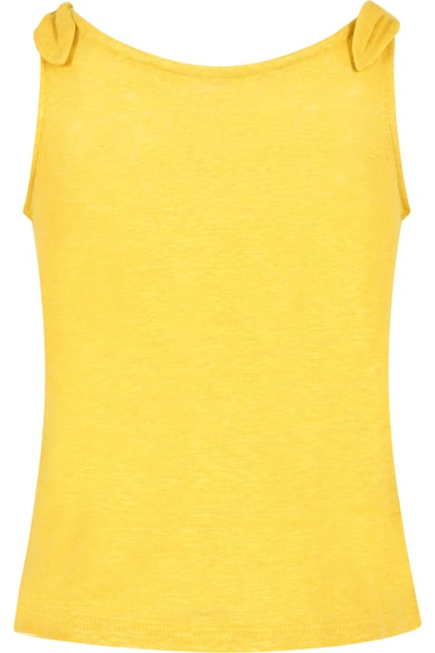 Topwear for Girls Chloé Yellow T-shirt For Girl With Logo
