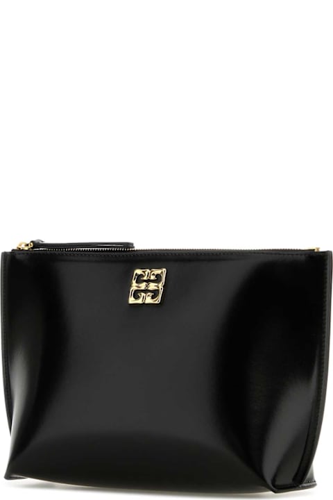 Givenchy Clutches for Women Givenchy Black Leather Pouch