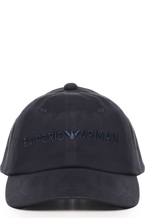 Emporio Armani Hats for Men Emporio Armani Logo Hat