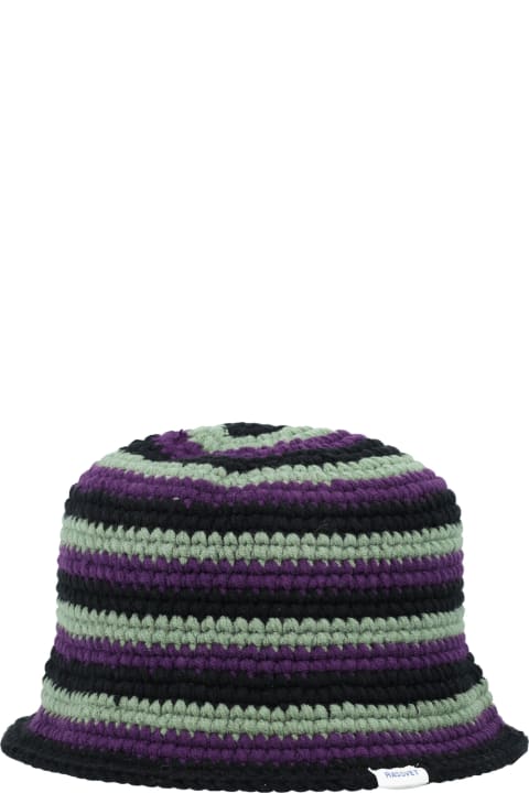 Rassvet Hats for Men Rassvet Striped Knit Bucket Hat