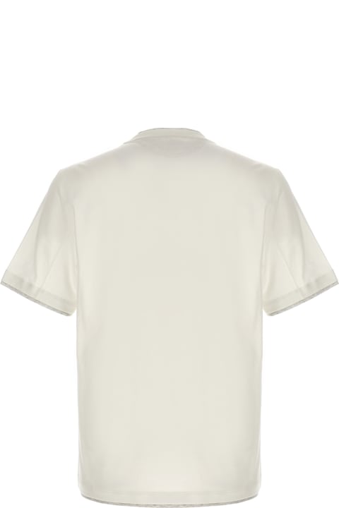 Brunello Cucinelli Topwear for Men Brunello Cucinelli Logo-embroidered Crewneck T-shirt
