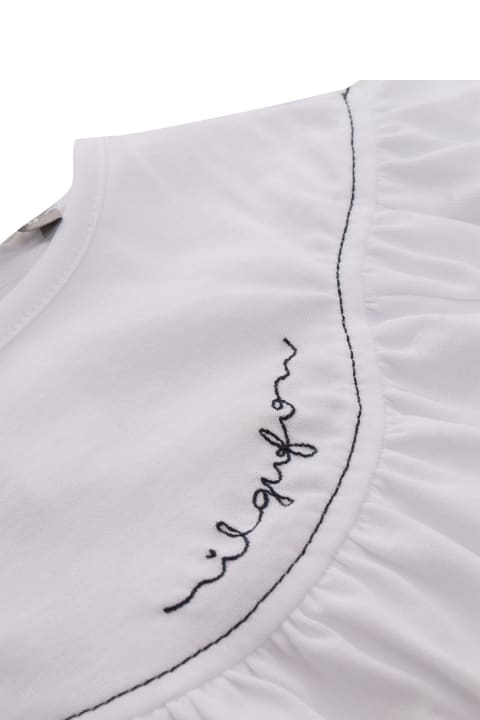 Il Gufo T-Shirts & Polo Shirts for Girls Il Gufo White T-shirt With Logo