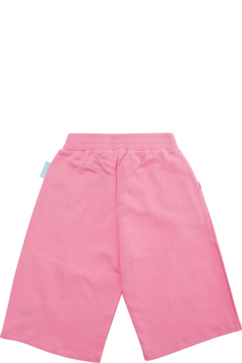 Emporio Armani for Kids Emporio Armani Pink Shorts With Logo In Cotton Girl