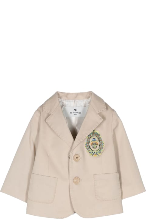 Etro Clothing for Baby Boys Etro Jacket With Embroidered Heraldic Coat Of Arms