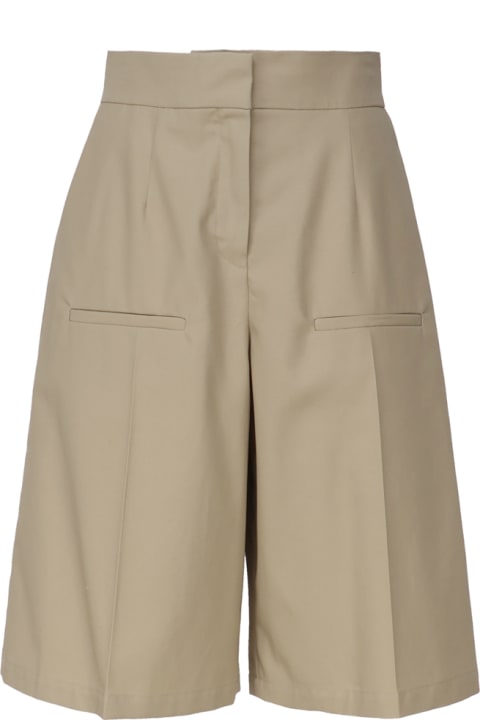 Pants & Shorts for Women Loewe Tailored Shorts Crafted In Lightweight Cotton Gabardine