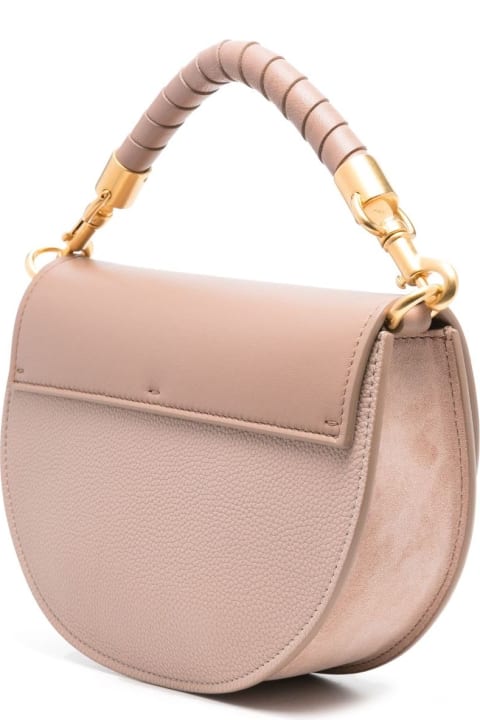 Chloé Totes for Women Chloé Woodrose Marcie Bag With Flap And Chain