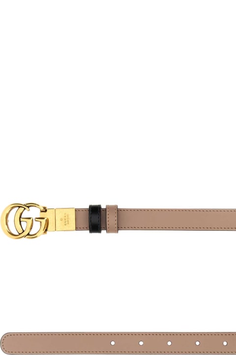 Gucci for Women Gucci Cappuccino Leather Gg Marmont Reversible Belt