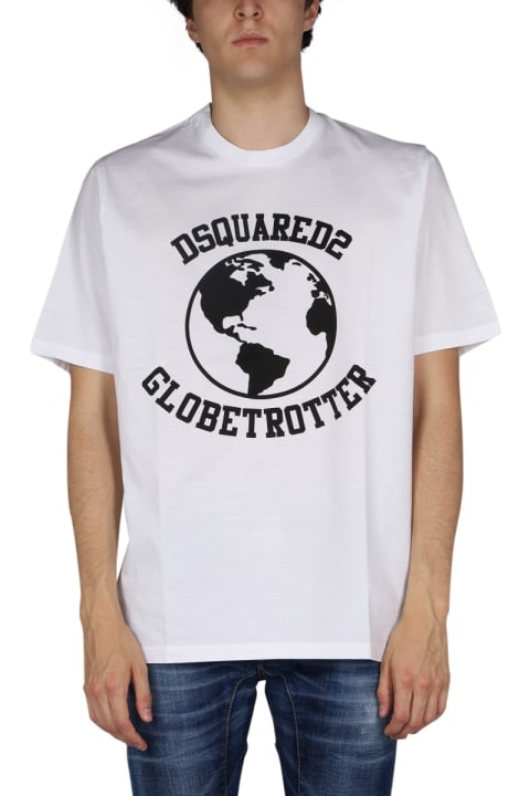 Dsquared2 Sale for Men Dsquared2 "globetrotter" T-shirt