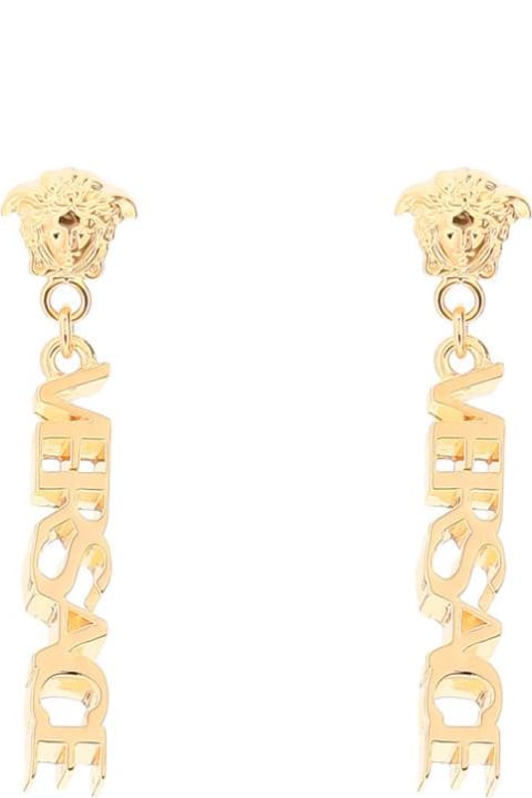 Versace Jewelry for Women Versace Logo Pendant Earrings