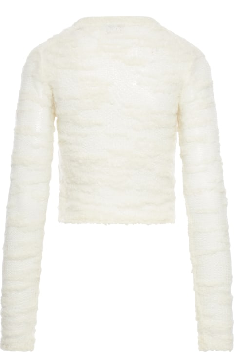 Ganni Sweaters for Women Ganni Alpaca Mohair Boucle Cardigan