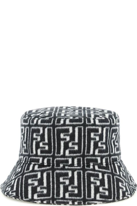 Fendi Sale for Men Fendi Jacquard Wool Bucket Hat