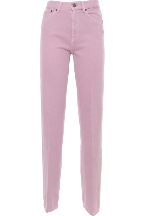Dondup Pants & Shorts for Women Dondup Pink Skinny Jeans