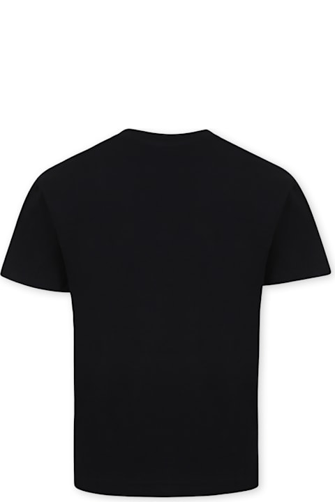 Homeware MSGM Black T-shirt For Kids With Logo