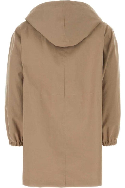 Coats & Jackets for Men Fendi Logo Detailed Hooded Parka Jacket